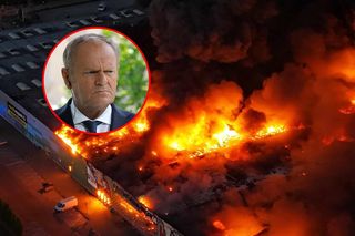 Donald Tusk: Za pożar CH Marywilska w Warszawie odpowiadają rosyjskie służby. Dopadniemy wszystkich