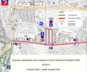 Zmiana organizacji ruchu na Wszystkich Świętych w Szczecinie