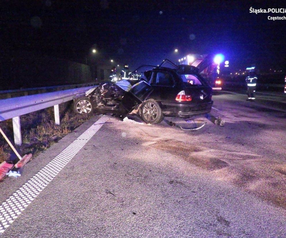 Groźny wypadek na A1 w Mykanowie