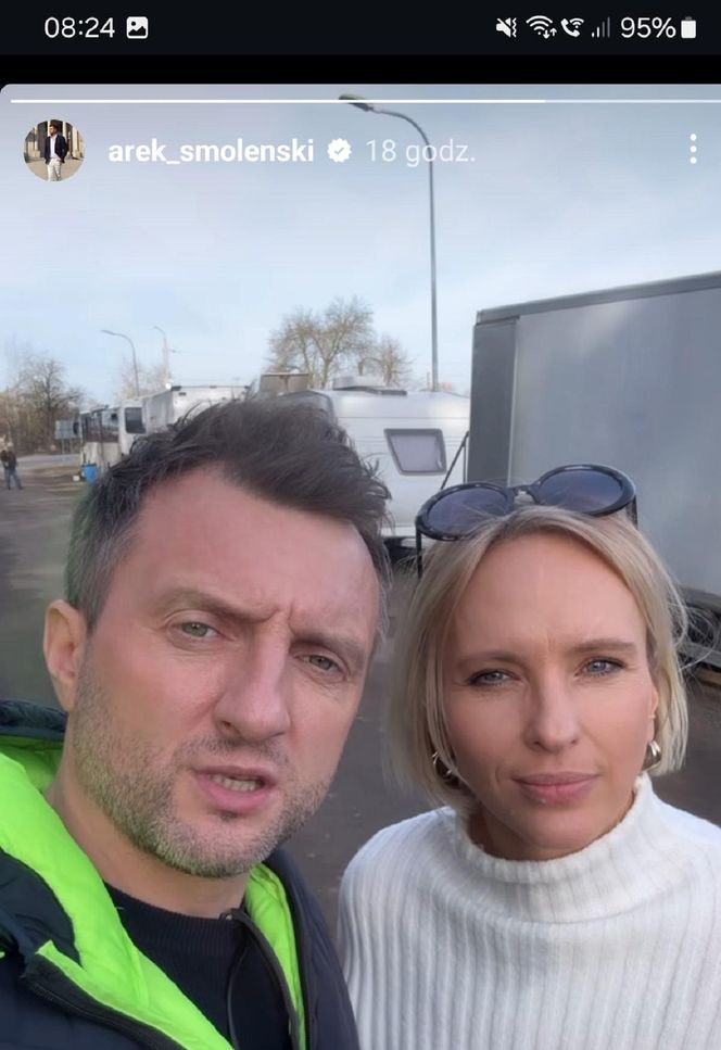 M jak miłość na planie nowy sezon po wakacjach 2025. Dorota (Iwona Rejzner), Bartek (Arkadiusz Smoleński)