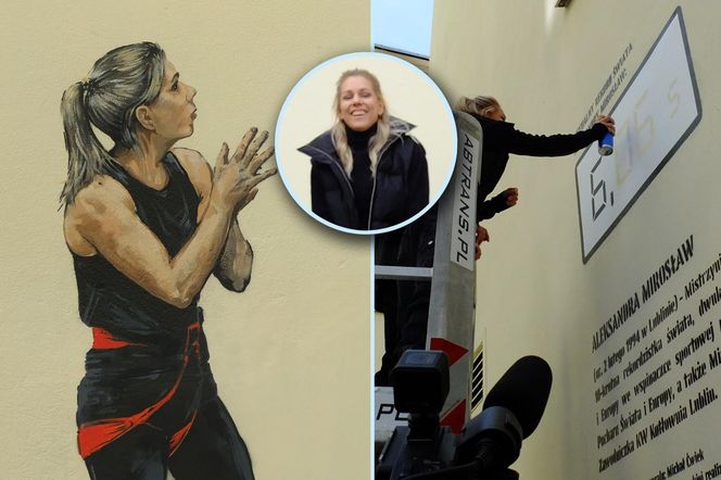 Aleksandra Mirosław przemalowała mural ze swoim wizerunkiem. Nie wiedziałam co z tego wyjdzie