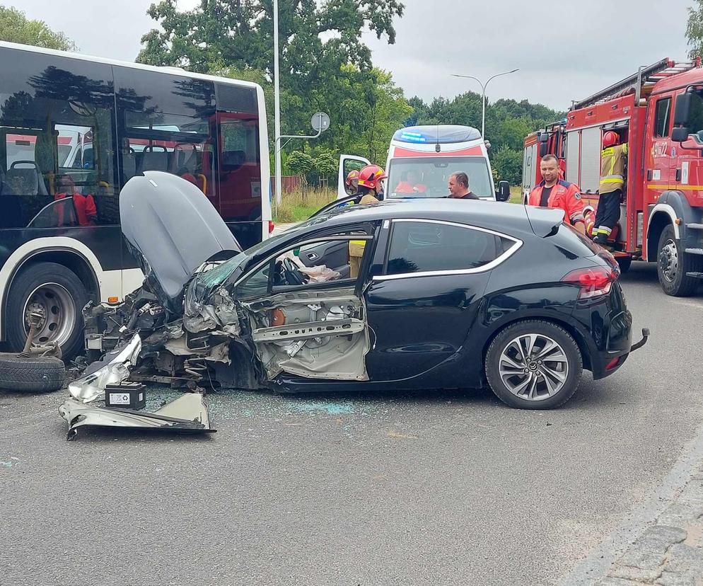 Wypadek na Moniuszki w Starachowicach