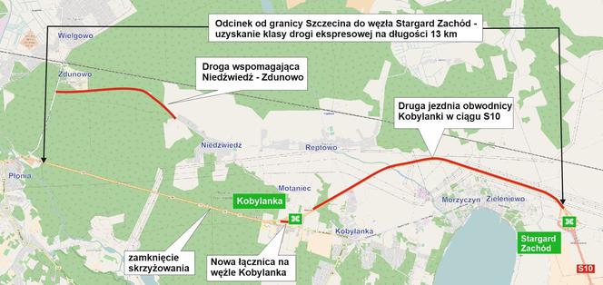 Droga ekspresowa od granicy Szczecina do obwodnicy Stargardu