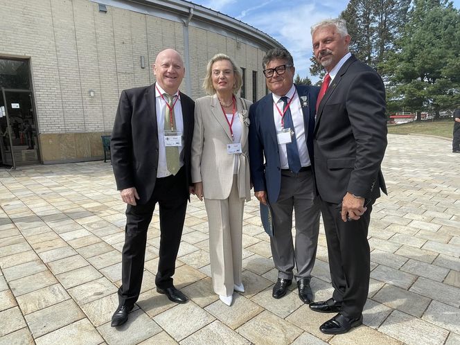 Karol Nawrocki z małżonką w USA. Tak przyjęto ich w Doleystown