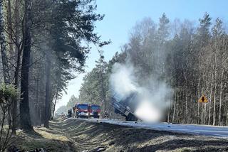 Spalił się we własnym aucie. Tragedia pod Mińskiem Mazowieckim