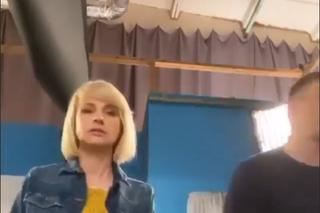 Barwy szczęścia. Alicja Umińska (Monika Dryl) i Łukasz Sadowski (Michał Rolnicki) na planie