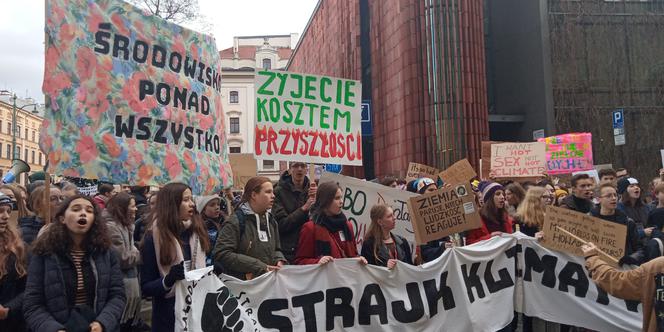 Wielki protest w Krakowie. Strajkowali w obronie klimatu 