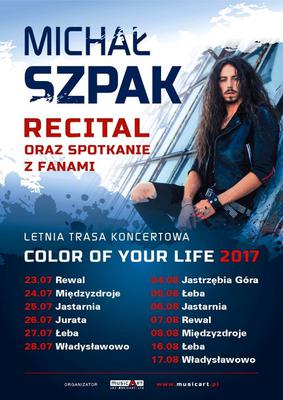 Michał Szpak - letnia trasa koncertowa Color of Your Life 2017. [DATA, MIEJSCE, BILETY]
