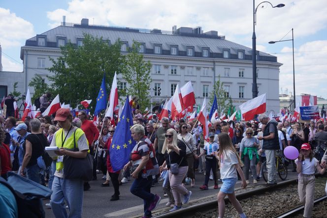 "Wielki Marsz Patriotów" Rafała Trzaskowskiego w Warszawie 25.05.2025