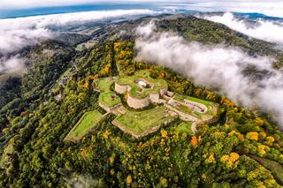 Widok z lotu ptaka letnią porą roku