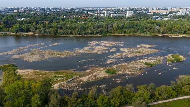 Wisła wysycha - rekordowo nisko poziom wody. Zobacz zdjęcia