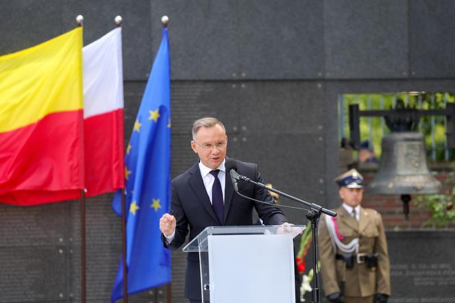 Andrzej Duda na Obchodach 80. rocznicy wybuchu Powstania Warszawskiego