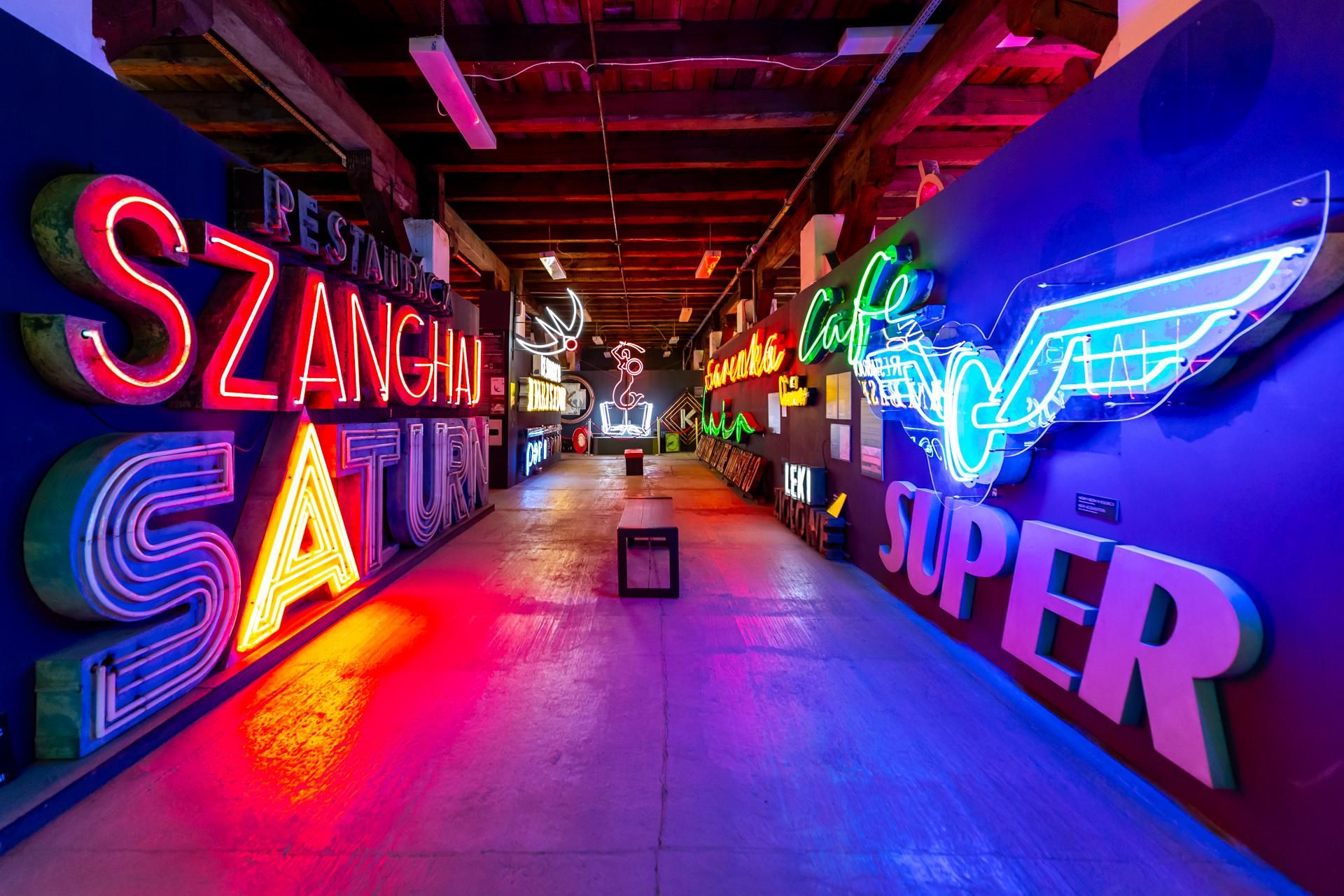 Neony z Muzeum Neonów w Warszawie