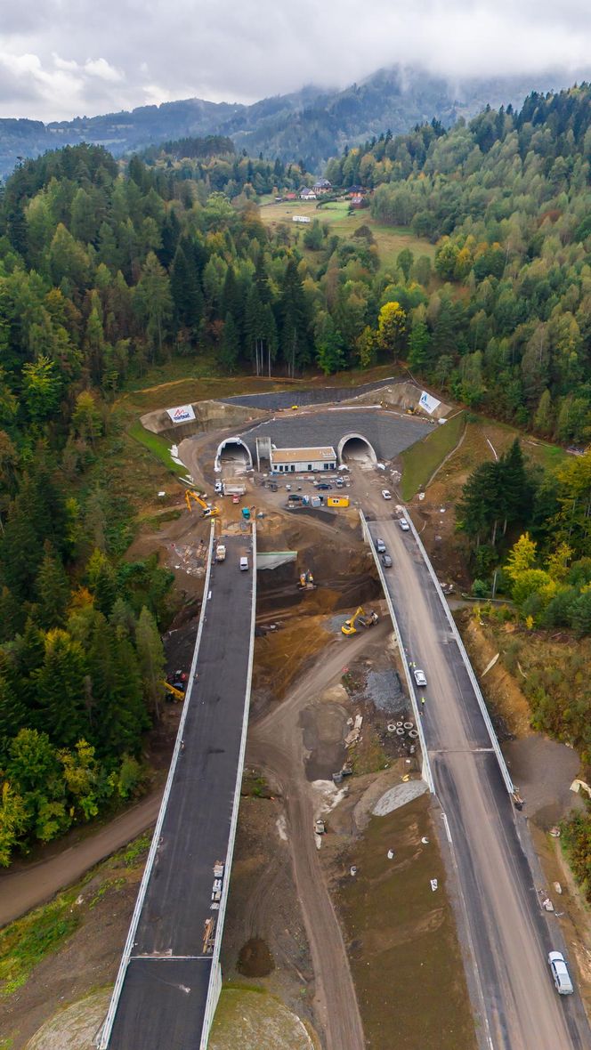 Budowa S1 Przybędza - Milówka, październik 2024