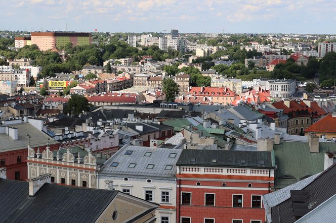 Panorama Lublina z najwyższego punktu widokowego w mieście - Wieży Trynitarskiej