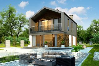 Domy piętrowe z poddaszem