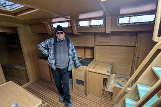 Leszek Sobski wybudował jacht w Tarnowskich Górach