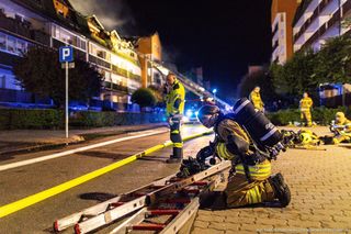 Ogromny pożar w Ząbkach