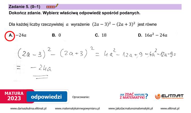 Matura 2023: matematyka. Arkusze CKE i odpowiedzi [Formuła 2023]	