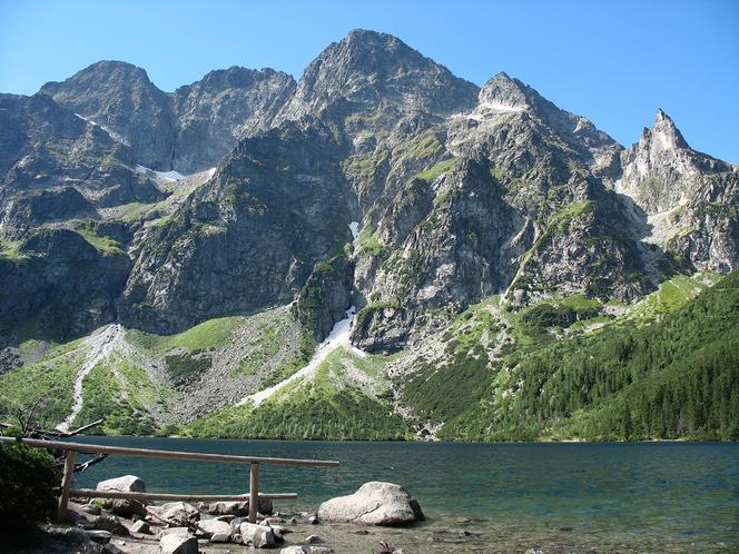 8. Szczyty i jeziora w Tatrach w okolicach Morskiego Oka