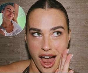 Aryna Sabalenka cała spocona pręży się w przemoczonej koszulce. Okulary parują od samego patrzenia [ZDJĘCIA] 