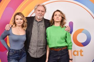 Andrzej Grabowski z córkami