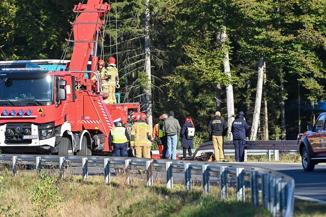 Ciężarówka zmiażdżyła auto nauki jazdy
