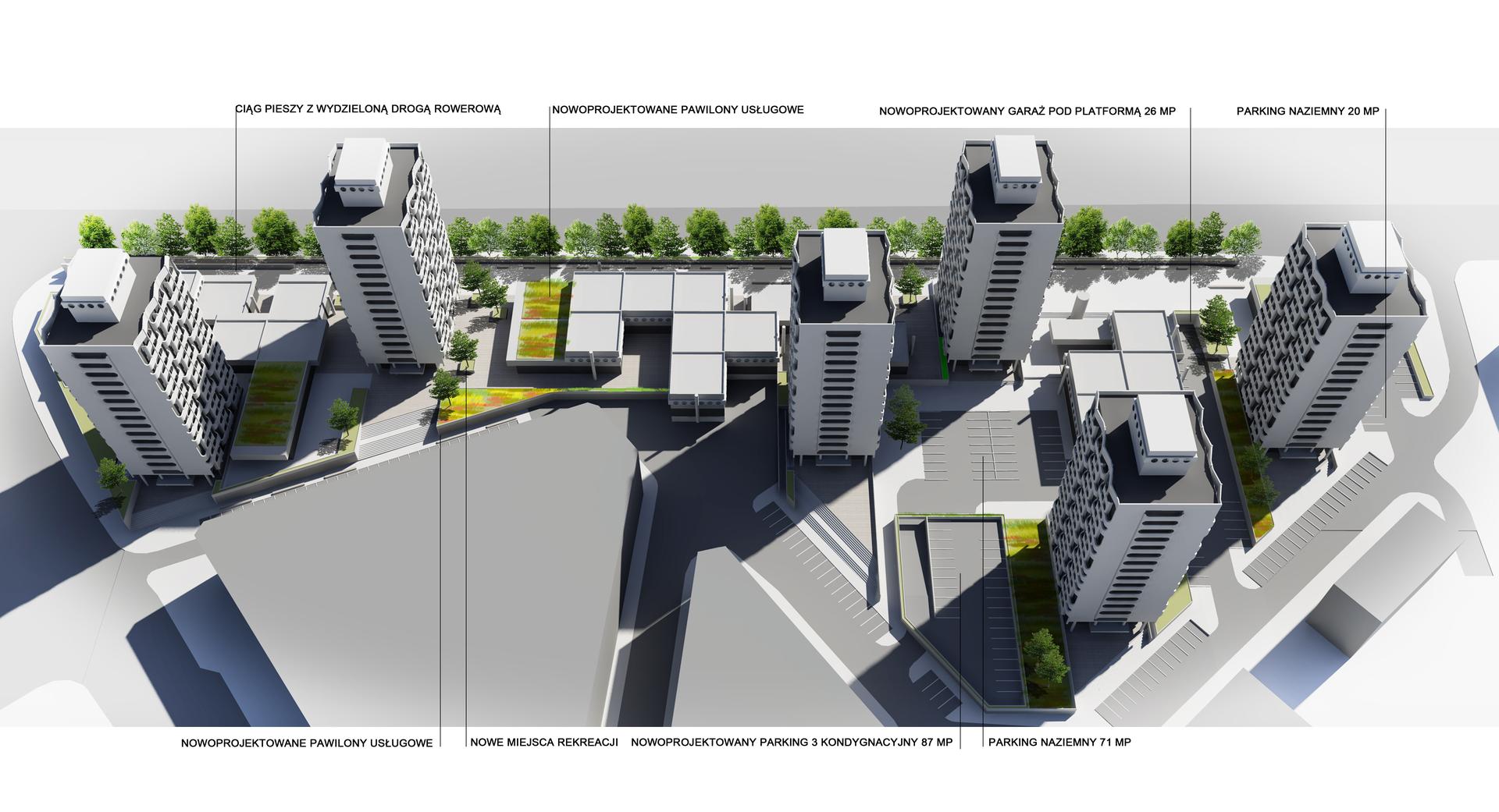 Zespół budynków przy pl Grunwaldzkim - modernizacja