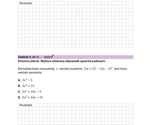 Arkusz maturalny - matura z matematyki 2025