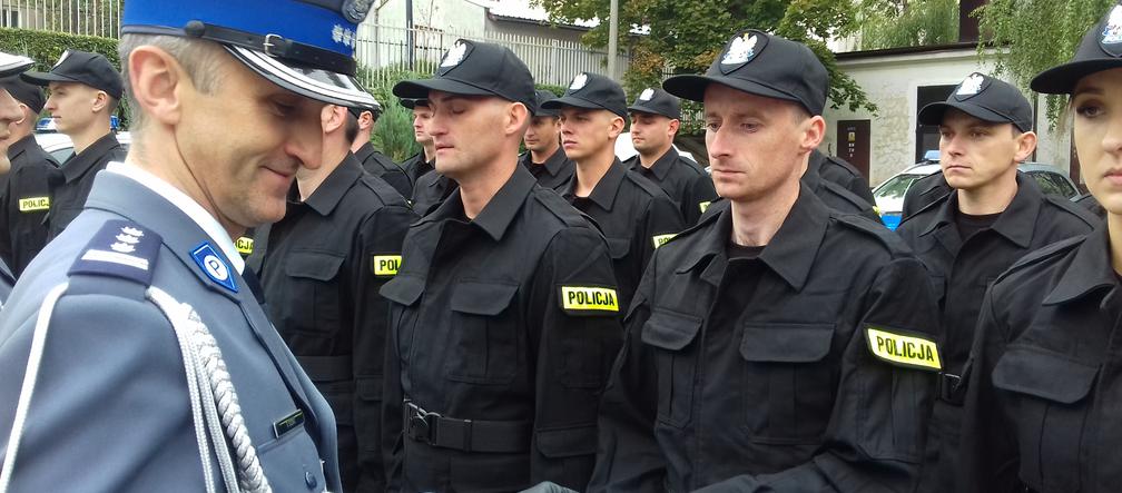 Ślubowanie nowych policjantów z Lubelszczyzny
