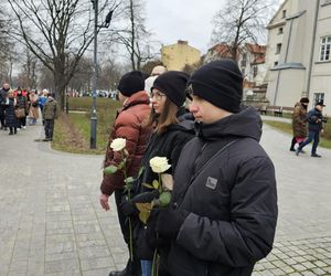 Marsz ku pamięci tragicznie zmarłego Wojtka w Piotrkowie Tryb.