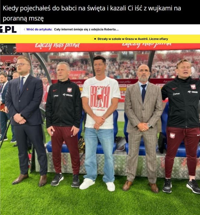 Najlepsze memy o Lewandowskim i Probierzu. Internauci nie zawiedli 