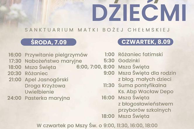  Uroczystości odpustowe  w sanktuarium na Górze Chełmskiej - plakat 