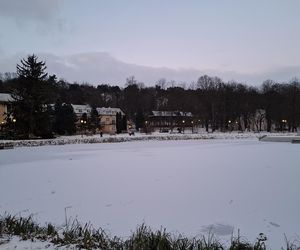 Nałęczów - Park Zdrojowy zimą