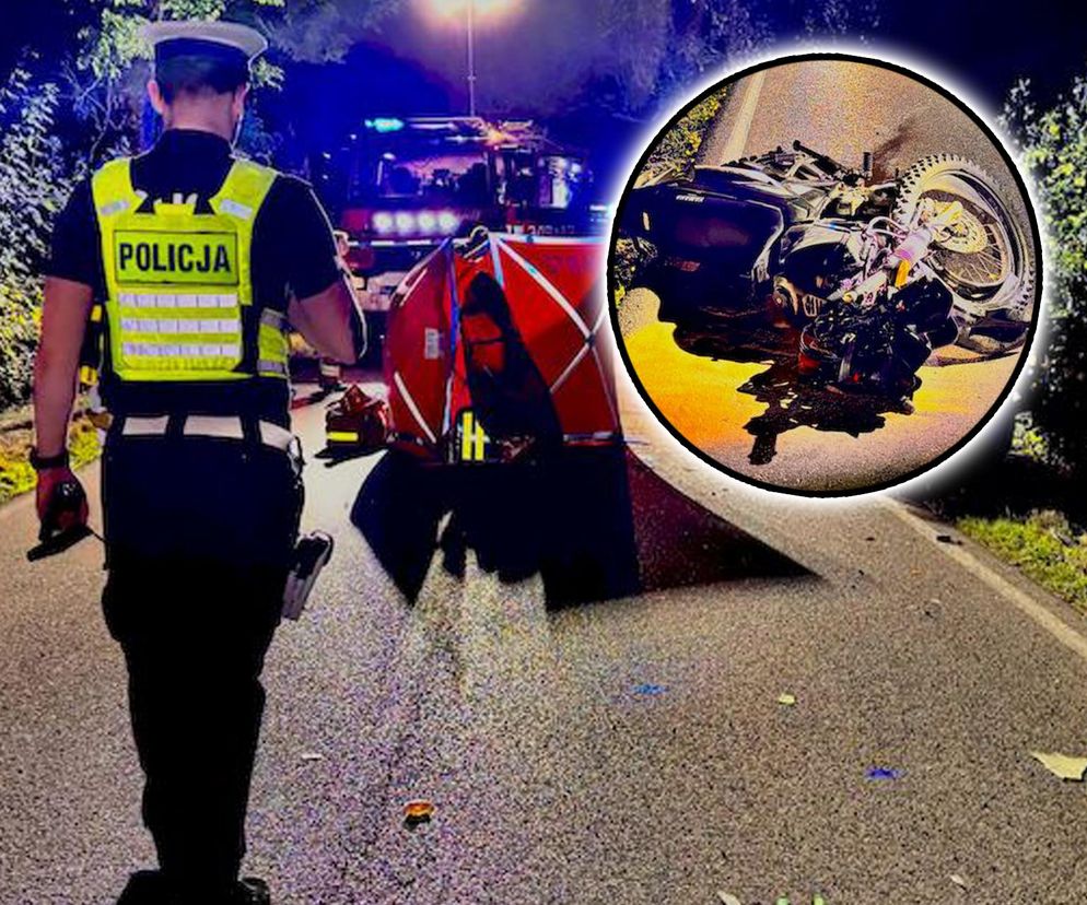 Śmiertelny wypadek pod Słupskiem. Motocyklista wjechał prosto pod land rovera [ZDJĘCIA]