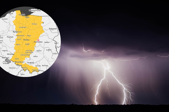 Ostrzeżenie przed burzami. IMGW prognozuje burze na południu Polski