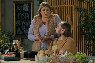 Barwy szczęścia, odcinek 3167. Aldona (Elżbieta Romanowska), Borys (Jakub Wieczorek)