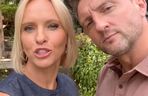 M jak miłość nowy sezon. Dorota (Iwona Rejzner), Bartek (Arkadiusz Smoleński) w siedlisku na planie