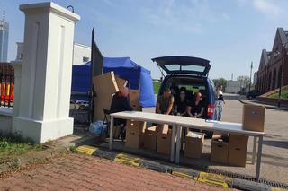 Zbiórka darów dla powodzian na terenie warszawskich Filtrów