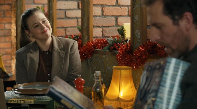 Barwy szczęścia, odcinek 3202. Gabrysia (Marta Juras), Szczepan (Robert Gulaczyk)