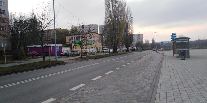 Ulica Szafera w przeddzień rozpoczęcia przebudowy