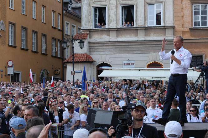 Wiec Donalda Tuska 4 czerwca w Warszawie