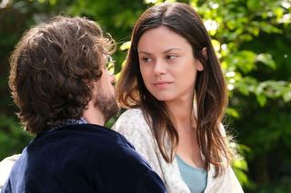 M jak miłość odc. 1891. Kasia (Paulina Lasota), Mariusz (Mateusz Mosiewicz)