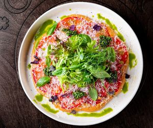 Carpaccio nie robię z mięsa, tylko z pomidorów. W tej wersji smakuje rewelacyjnie 