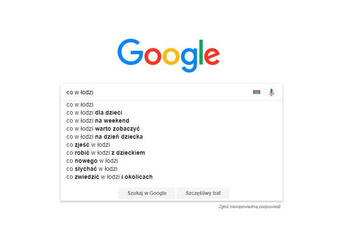 Łódź w Google. Czego szukamy najczęściej?