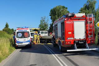 Wypadek w powiecie grudziądzkim! Kierowca zakleszczony w pojeździe [ZDJĘCIA] 