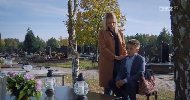 M jak miłość odc. 1415. Joasia (Barbara Kurdej-Szatan), Wojtuś (Feliks Matecki)