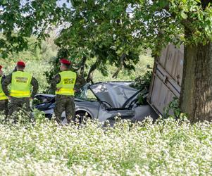 Tragiczny wypadek w Lubuskiem. Kobieta zginęła przygnieciona kontenerem wojsk USA