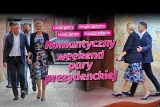 Romantyczny weekend Andrzeja Dudy. Prezydent wrócił do żony [WIDEO]