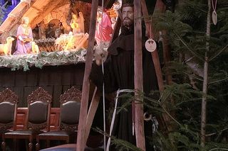 Szopka w Panewnikach znajduje się w bazylice franciszkanów